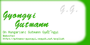 gyongyi gutmann business card